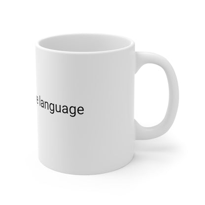 Travel is my love language Ceramic Mug 11oz