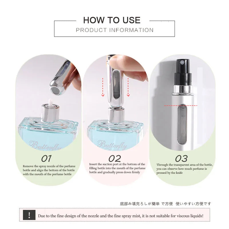 MiniMist™ Travel Perfume Atomizer 4-Pack