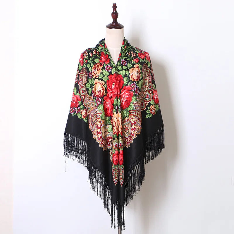 Boho Blossom Cotton Scarf