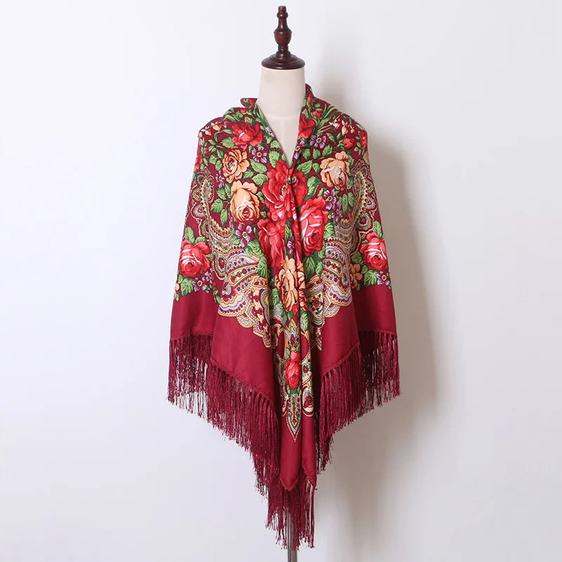 Boho Blossom Cotton Scarf