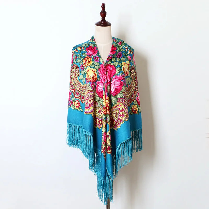 Boho Blossom Cotton Scarf