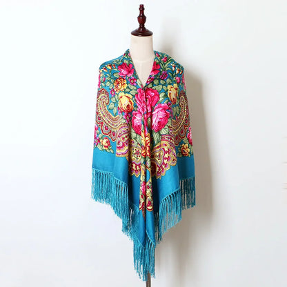 Boho Blossom Cotton Scarf