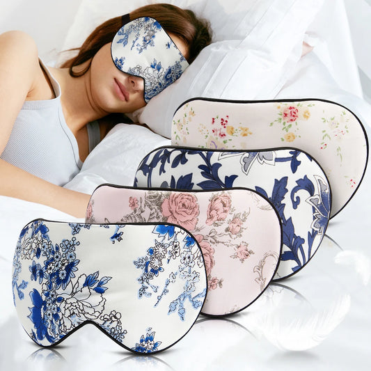 DreamBliss™ Porcelain Pattern Silk Sleeping Mask