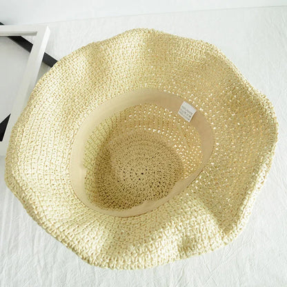 SunSavvy™ Foldable Summer Beach Straw Hat