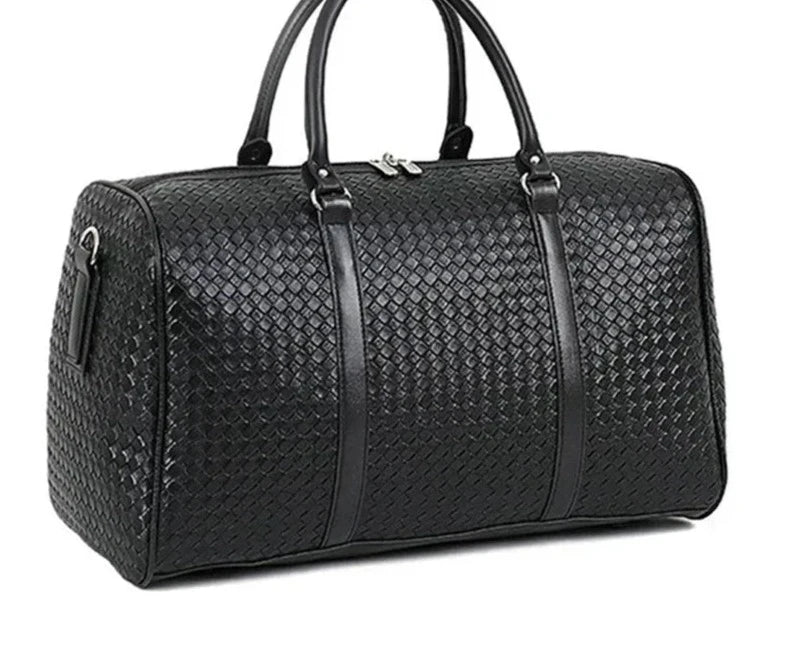 LuxeVenture™ Premium Leather Travel Duffle