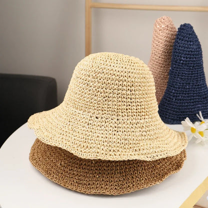 SunSavvy™ Foldable Summer Beach Straw Hat