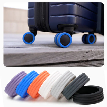 GuardGlide™ Silicone Luggage Wheels Protectors